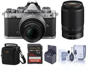 Nikon Z fc DX Camera with 16-50mm Lens, Silver & 50-250mm Lens, Included Value