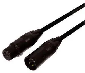 Comprehensive Touring Series Lo-Z Microphone Cable with Neutrik Black-Gold 30ft