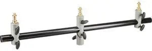 Manfrotto Black Triple Microphone Holder, Fits on Light Stands