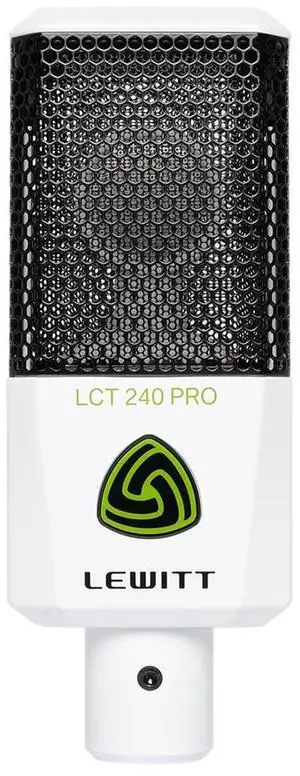 Lewitt LCT-240 Pro Cardioid Condenser Microphone, White #LCT-240-PRO-WHT
