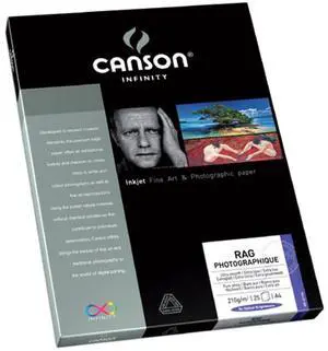 Canson Infinity Rag graphique Photo Paper (11x17"), 25 Sheets #F11-RPH310111725