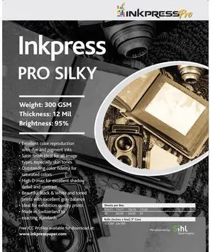 Inkpress Pro Silky Luster Photo Paper (5x7"), 100 Sheets #PL57100