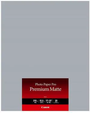 Canon PM-101 Matte Premium Photo Paper (17x22"), 20 Sheets #8657B016