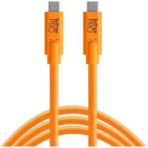 Tether Tools TetherPro USB-C to USB-C Cable, 10', Orange