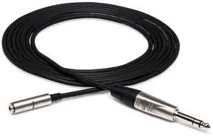 Hosa Technology 5' REAN 3.5mm TRS Female to 1/4" TRS Male Pro Headphones Cable