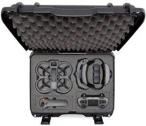 Nanuk 925 Waterproof Hard Case with Foam Insert for DJI Avata 2 Fly More Combo, Black