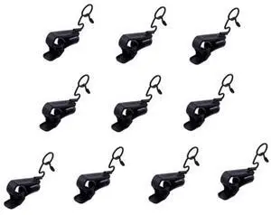 Sony SAD-H88B Horizontal Clip Pack for ECM-88 Microphone, 10 Pack, Black