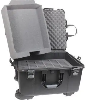 Williams Sound Large Heavy-Duty Carry Case with Wheels (60 Slots + Tray) #CCS054