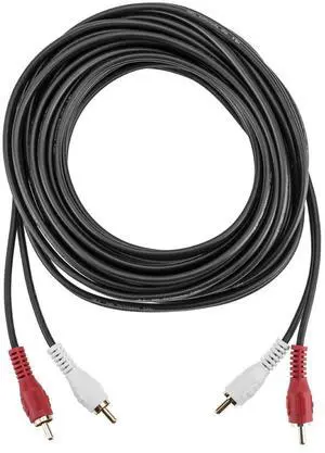 H&A 2 RCA Male to 2 RCA Male Stereo Audio Cable 25' #DR-MM-25
