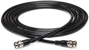 Hosa Technology 6' BNC Male to BNC Male RG-59 75 ohm Coaxial Cable #BNC59106