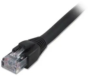 Comprehensive Cat6 Snagless Solid Shielded Patch Cable, 50 FT, Black