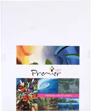 Premier Imaging Premium Photo Textured Luster RC Inkjet Paper, 10.4mil, 260g/m2, Borderless 8x10", 100 Sheets