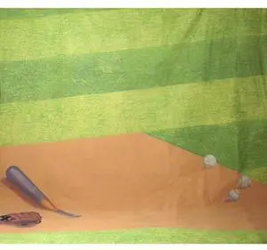 Belle Drape Scenic Series, 10x12' Painted Muslin Background, Style #960. Color: Baseball