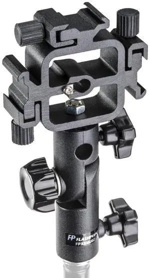 Flashpoint Shoe Mount Triple Bracket with Swivel Umbrella Holder