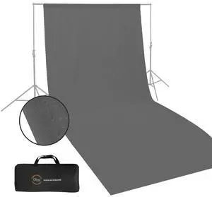 Glow Glow Muslin Backdrop - 10x20' (Grey)