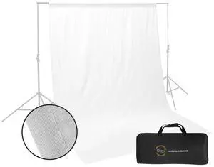 Glow Glow Muslin Backdrop - 6 x 9' (White)