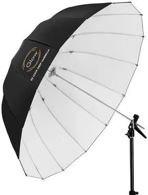 Glow Easy Lock Medium Deep White Fiberglass Umbrella (41")