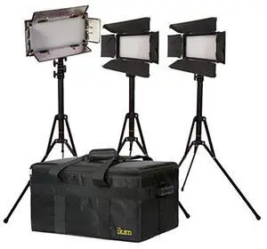 Ikan Ikan IBK23150-v3 Small Interview Dual Color Kit with 2xiLED312-V2 and 1xIB508-V2 (Black)