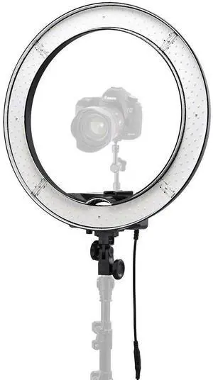 Flashpoint Flashpoint Photo/Video 13 Inch Dimmable LED 42W 5500K AC Powered Light Ring with Bag For, Makeup - Live Streaming & YouTube Video - Photography