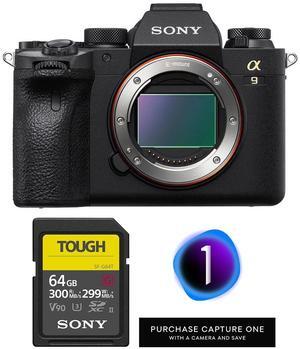 Sony Sony Alpha a9 II 24.2MP Full Frame Mirrorless Interchangeable Lens Digital 4K Camera - Bundle with SF-G TOUGH 64GB SDXC Memory Card, Capture One 23 Pro Download Card