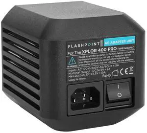 Flashpoint AC Adapter Unit for the XPLOR 400 Pro R2 Series Monolights (Godox AC400)