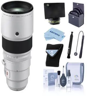 Fujifilm XF 500mm f/5.6 R LM OIS WR Lens, Bundle with 95mm Filter Kit, Lens Wrap, Lens Shade, Cleaning Kit, Lens Pen Cleaner and Microfiber Cleaning Cloth