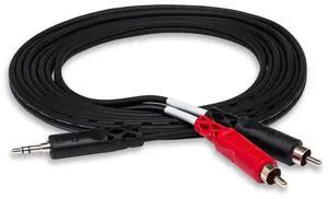15Ft Stereo Y-Cable 3.5mm TRS To Dual RCA