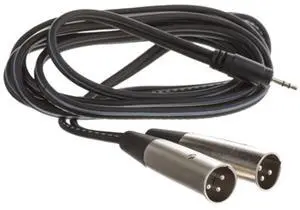 Hosa Technology Stereo Breakout, 3.5 mm TRS to Dual XLR3M, 3 m