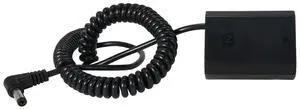 AndyCine DC Power Cable to NP-FZ100 Dummy Battery Adapter for Sony Alpha A7III, A7RIII and A9