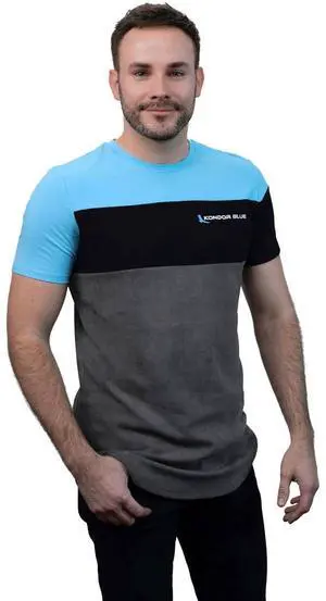 Kondor Blue Kondor Blue Premium Microfiber Lens Cleaning T-Shirt (Tri-Colored, Short Sleeve) (M)
