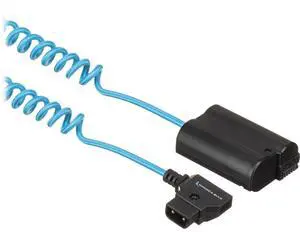 Kondor Blue D-Tap to EN-EL15 Coiled Dummy Battery Cable for Nikon Z Kondor Blue D-Tap to EN-EL15 Coiled Dummy Battery Cable for Nikon Z