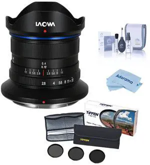 Venus Laowa 9mm f/2.8 Zero-D Prime Lens for Nikon Z, Bundle with Tiffen 49mm Digital ND Filter Kit and Cleaning Kit