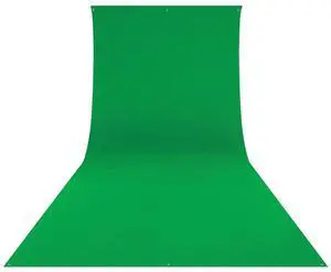 Westcott 9x20 Feet Wrinkle Resistant Cotton Background, Green - Bundle With Flashpoint 13' Background Support System