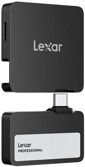 Lexar 2TB Professional Go USB 3.2 Gen 2 Portable SSD with Hub  LSL400S002T-RNBNU