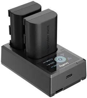 SmallRig 2x LP-E6NH 14.69Wh 7.2V 2040mAh Camera Battery and Dual Charger Kit
