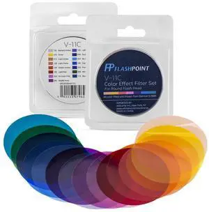 Flashpoint V-11C Color Effect Filter Set For Round Flash Head (Godox V-11C)