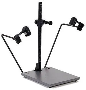 Kaiser Repro Kid Copy Stand Kit with 23.25" Column, Grid Baseboard & Light Set with 2 Sockets