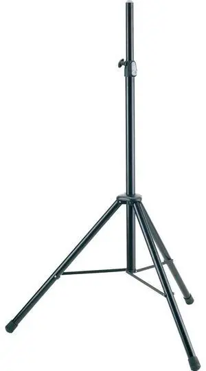 K&M 21435 Adjustable Speaker Stand, 52-79.5" Height, 77 lb Capacity, Black