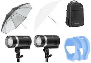Flashpoint XPLOR 300 Pro TTL R2 Battery-Powered Monolight Outdoor 2-Flash Kit