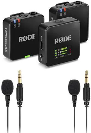 Rode Wireless GO GEN 3 Microphone System with 2 Rode Lav Mics
