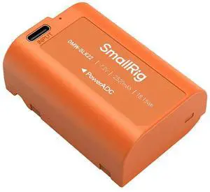 SmallRig DMW-BLK22 18.15Wh 7.2V 2520mAh USB-C Rechargeable Camera Battery, Orange