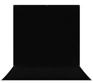 Westcott 8x13' X-Drop Pro Wrinkle-Resistant Backdrop, Rich Black Sweep