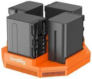 SmallRig SmallRig 4-Channel Camera Battery Charger & 4-Battery Kit for Sony NP-F970 4834