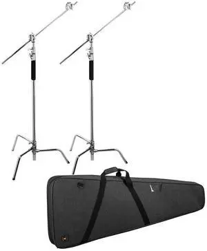 Flashpoint 10' Century Light Stand on Turtle Base Kit, 2-Pack with Case #FPSCK4