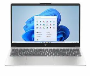 HP 15-fd0000 15-fd0549nr 15.6" Touchscreen Notebook - Intel N-Series i3-N305 - 8GB - 256GB SSD - Natural Silver - Windows 11 Home - Webcam - 10.75 Hours Battery - IEEE 802.11ax Wireless    B89NXUA#ABA