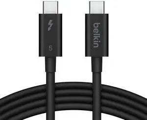 Belkin Connect 3.3' 240W 120Gbps Thunderbolt 5 USB-C Cable, Black