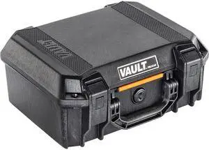 Pelican V200 Vault Medium Handgun Case with Foam, Black