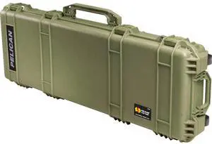 Pelican 1720 Travel Vault Wheeled Watertight Weapons Case with Foam Insert, Olive Drab Green