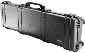 Pelican 1750 Travel Vault Wheeled Watertight Weapons Case with Foam Insert, Black