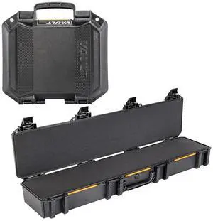 Pelican V770 Vault Single Scoped Rifle Case, Black, Bundle with V100 Vault Small Pistol Black Case